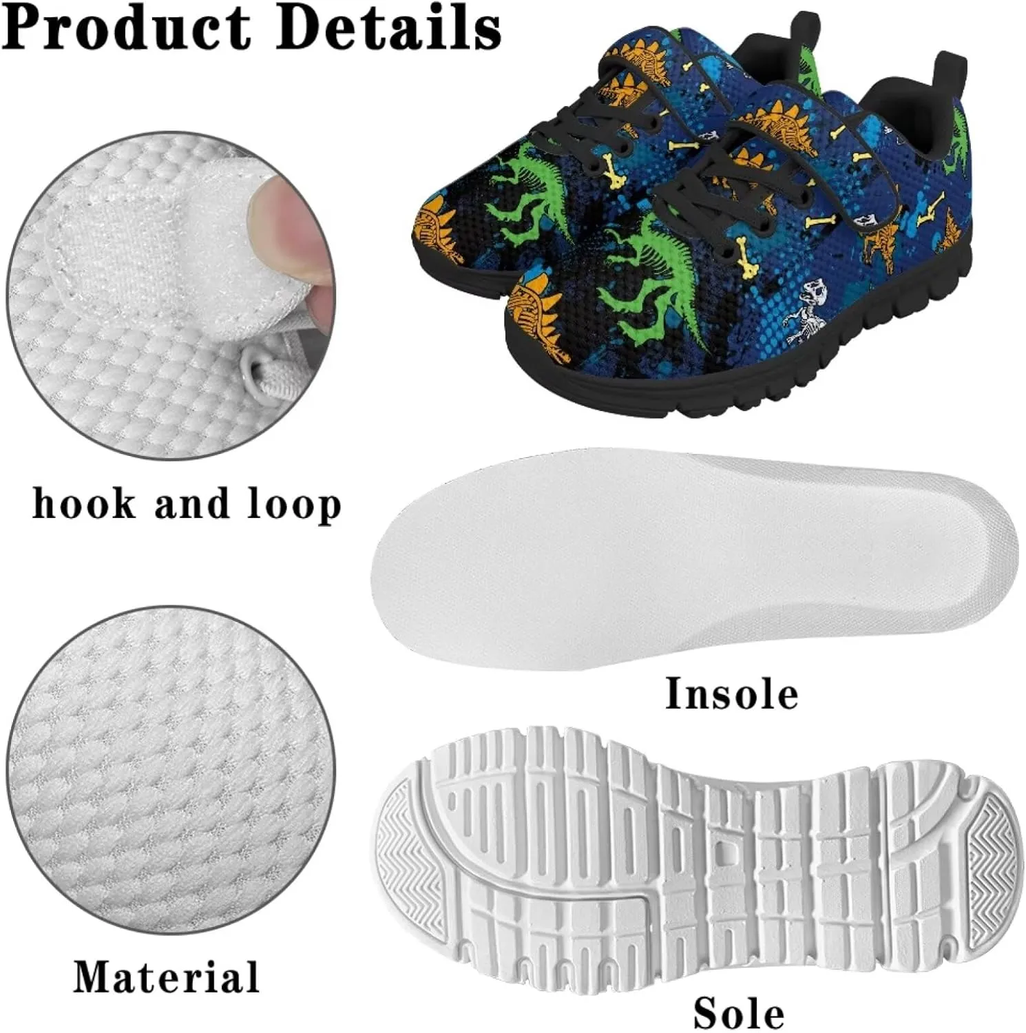 Boys Shoes Kids Sneakers Breathable Athletic Running Tennis Shoes for Little Kid/Big Kid US 11-2.5