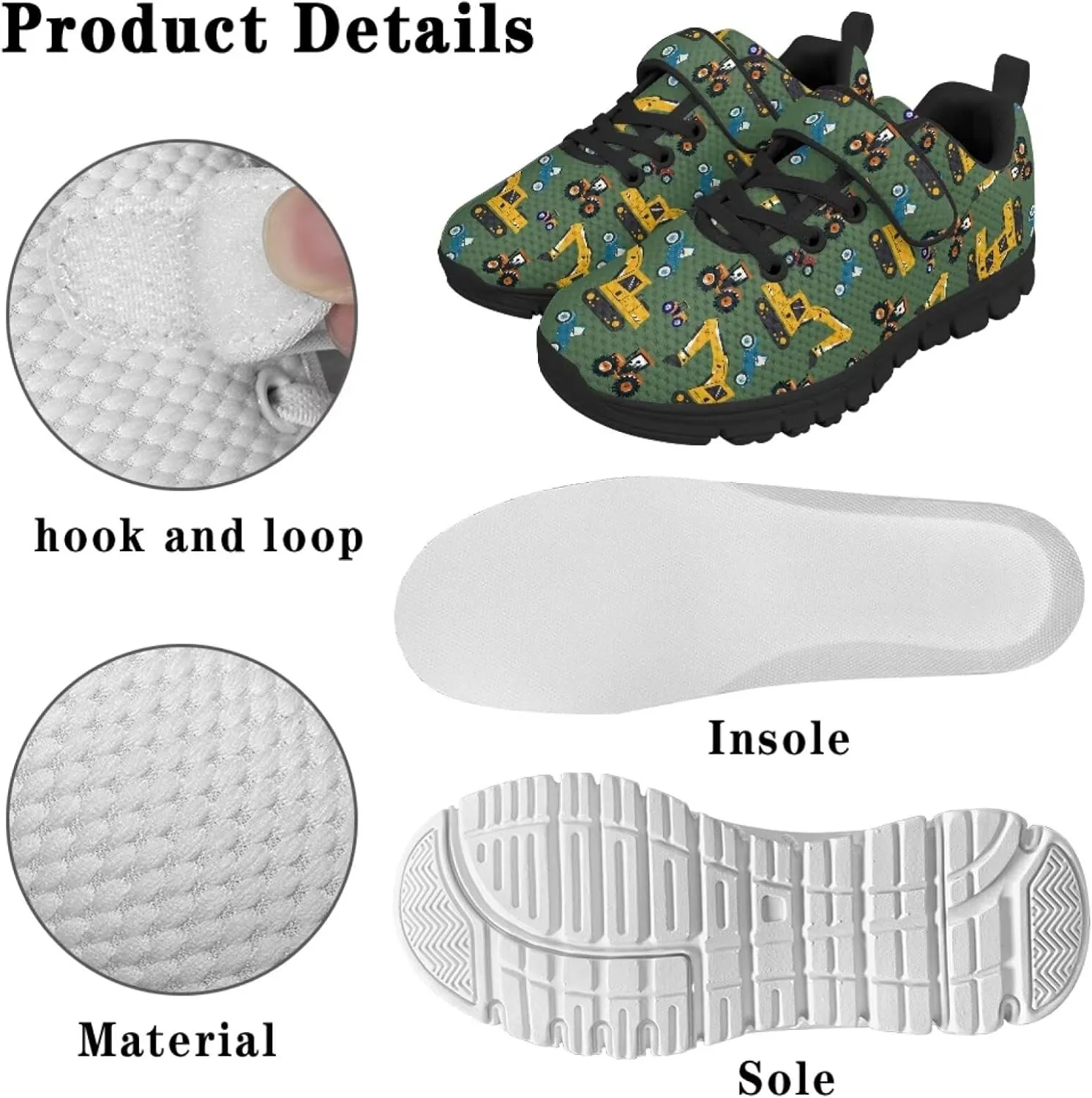 Boys Shoes Kids Sneakers Breathable Athletic Running Tennis Shoes for Little Kid/Big Kid US 11-2.5