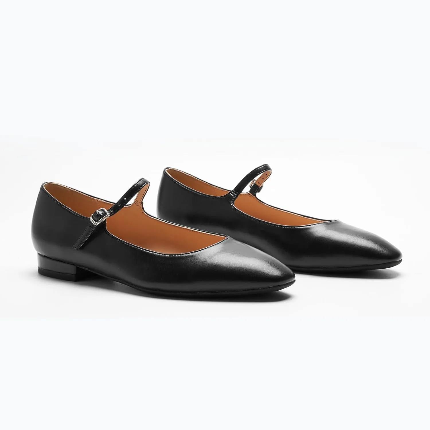 C. Paravano Women's Mary Jane Flats | Round Toe Leather Ballet Flats with Adjustable Strap, Dressy and Casual Shoes for Office,Travel,Bridal, Church,Business Meetings & Daily Wear