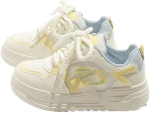 Candy Dopamine Chunky Sneakers for Women & Girls - Y2K Harajuku Kawaii Shoes, Retro Breathable Mesh Trainers with Thick Sole for Back to School, Birthday Gifts, All-Match Minimalist Streetwear Style