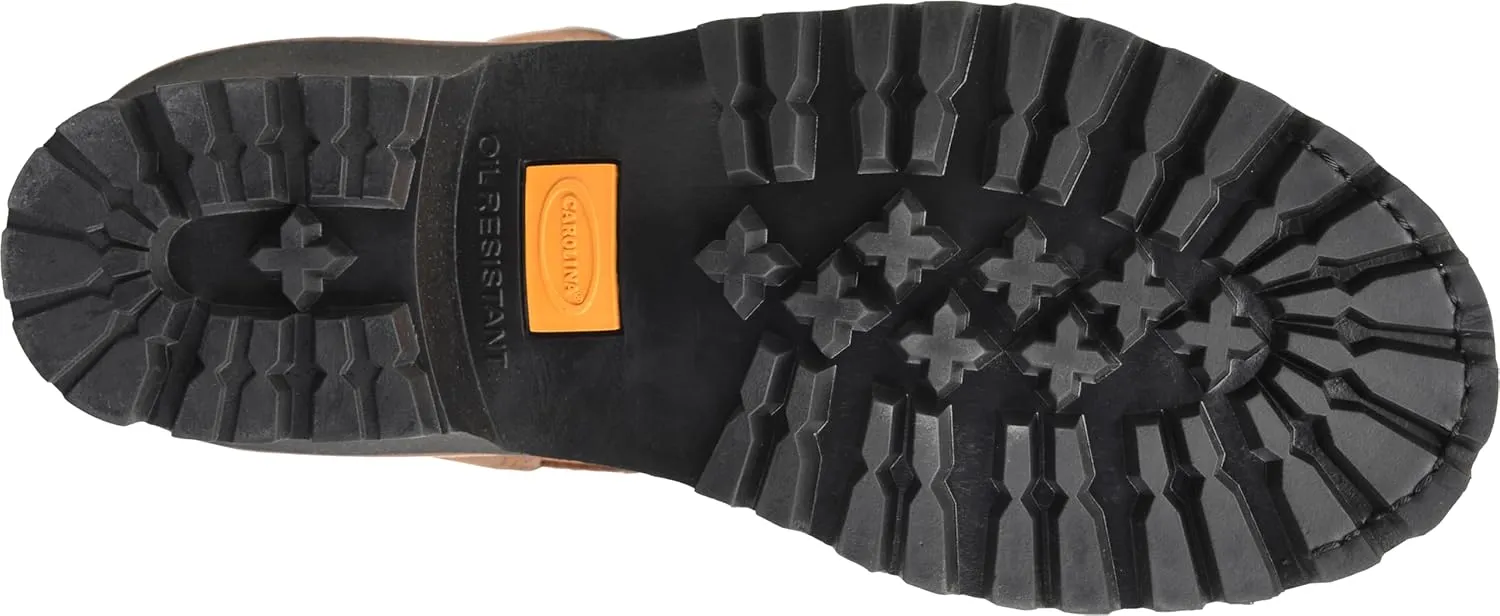 Carolina Elm 8” Waterproof Insulated Steel Toe Logger Boots for Men - Rugged Men’s Work Boots with 600g Thinsulate and Slip-Resistant Outsoles