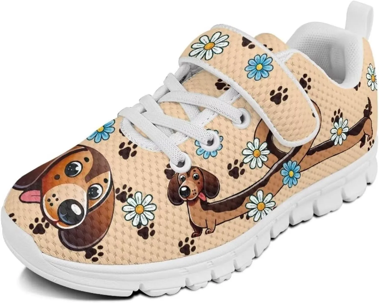 Cartoon Animals Kids Shoes Boys Girls Sneakers Unisex Lightweight Running Shoes Breathable Athletic Fitness Sneakers for Little Kid SizeUS11-15