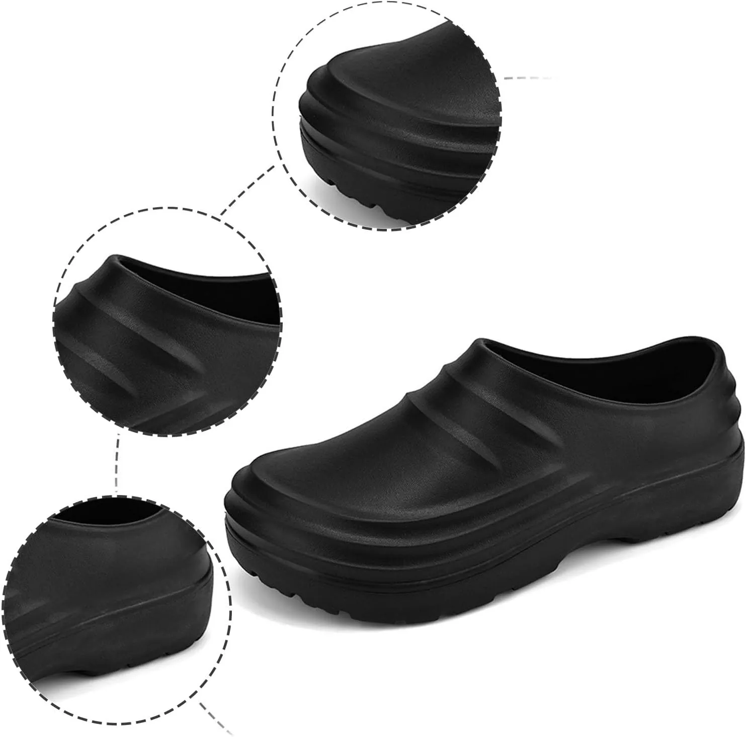 Chef Shoes for Men Non Slip Clogs Work Shoes Kitchen Zapatos De Chef for Women Leather Moccasins Slippers