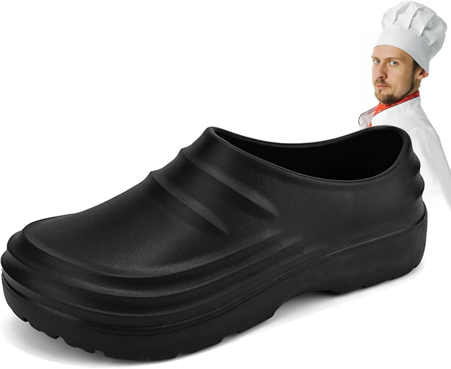 Chef Shoes for Men Non Slip Clogs Work Shoes Kitchen Zapatos De Chef for Women Leather Moccasins Slippers