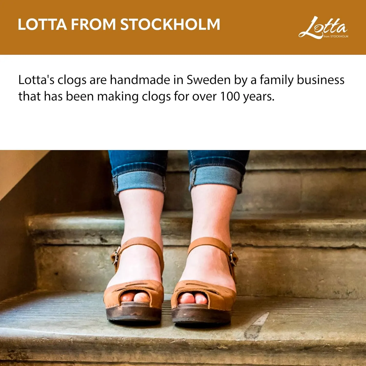 Classic Swedish Leather Clogs - Brown Oiled Nubuck Leather Sandal Clog for Women | Brown Base | Wooden Sole | Stylish & Comfortable Shoes |Handcrafted in Sweden
