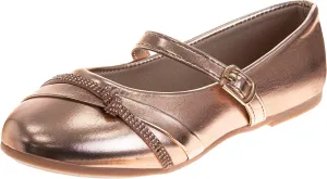 Closed Toe Dress Ballerina Flats - Stylish Formal Patent Mary Jane Wedding Party Shoes (Toddler - Little Kid - Big Kid)