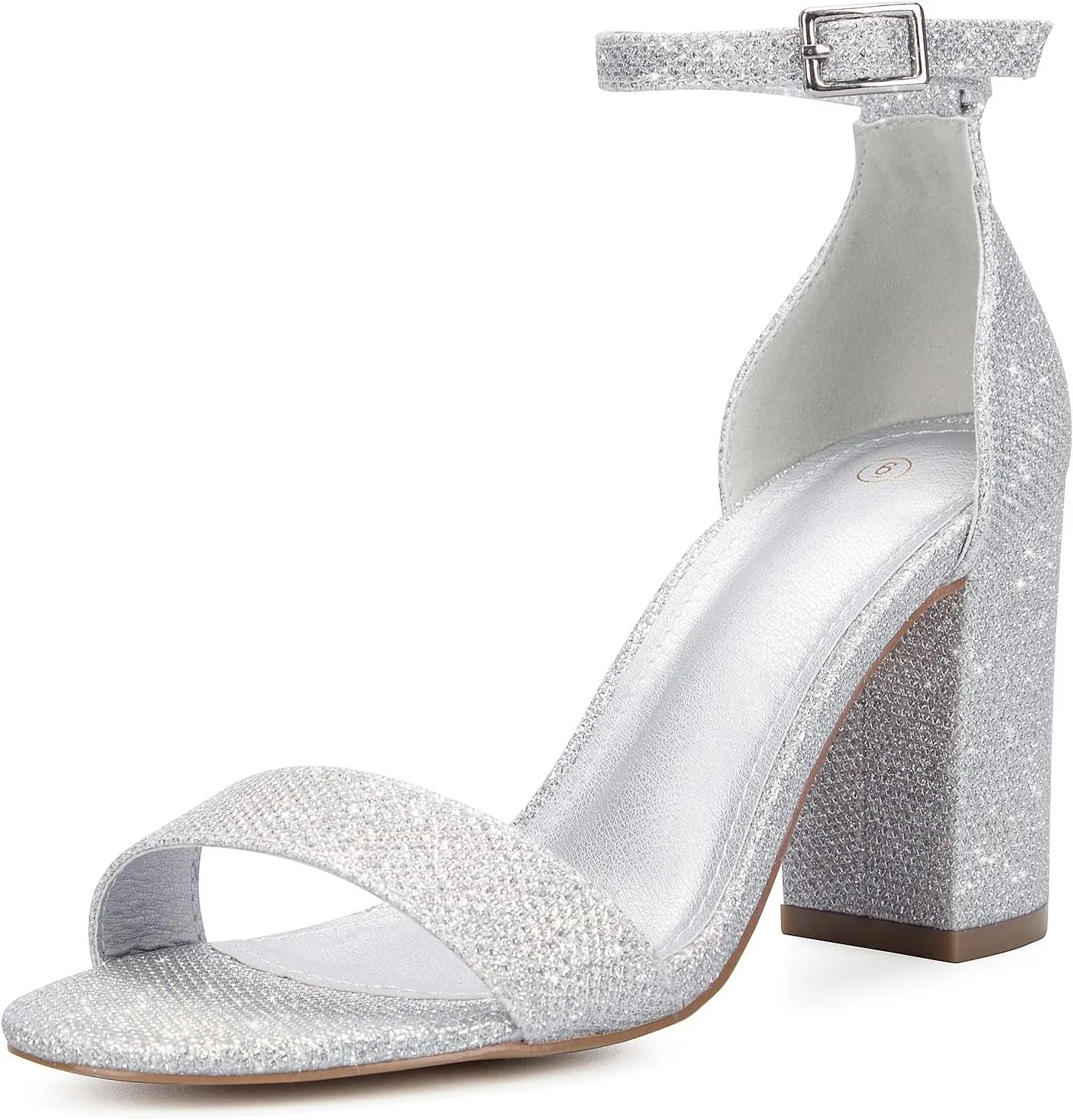 COASIS Women's Chunky Block Heels Open Toe Ankle Strap 3.5 Inch Heeled Sandals