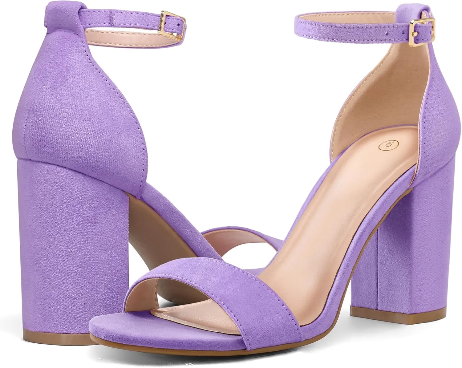 COASIS Women's Chunky Block Heels Open Toe Ankle Strap 3.5 Inch Heeled Sandals