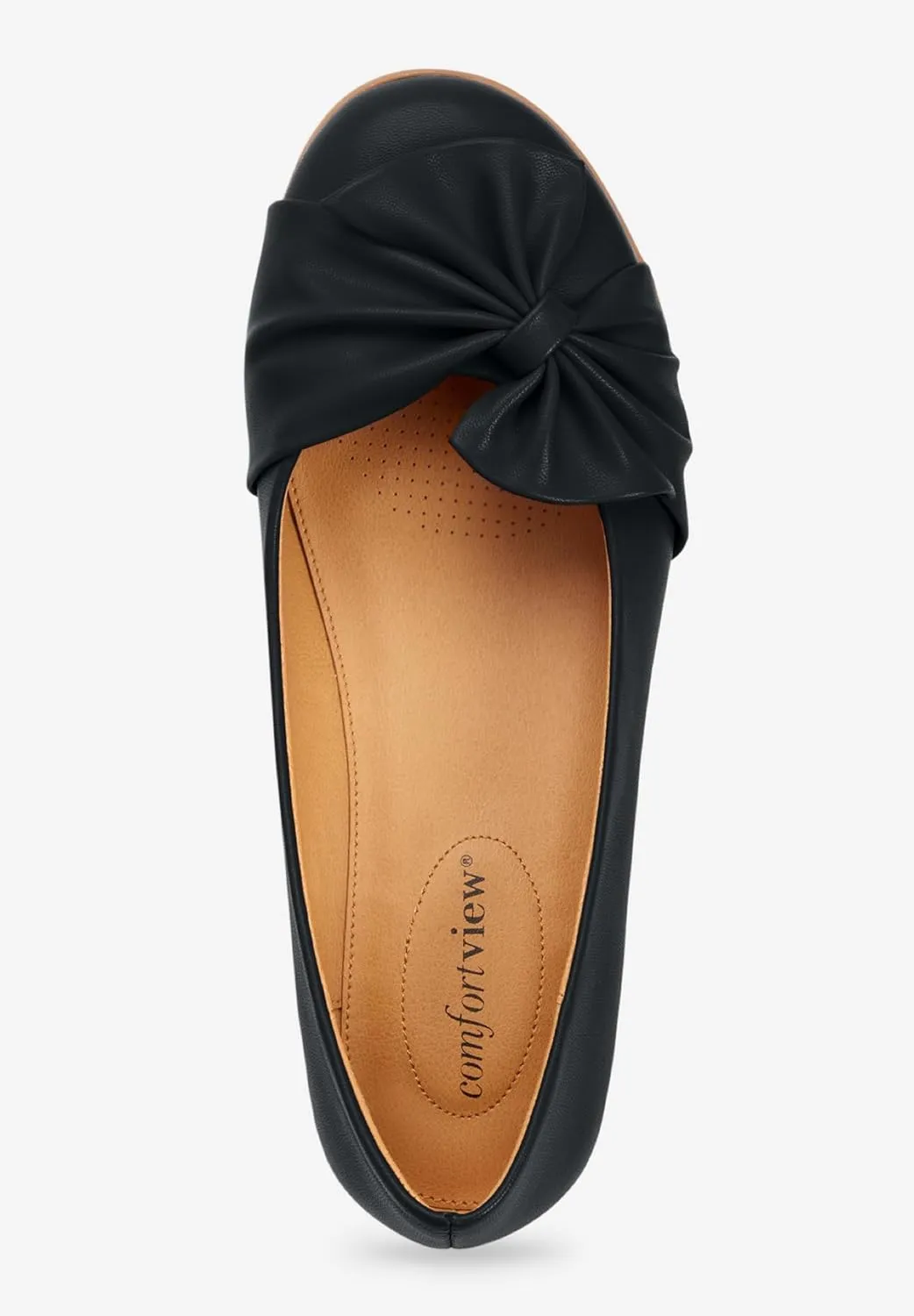 Comfortview Women's Wide Width The Pamela Slip-On Flat