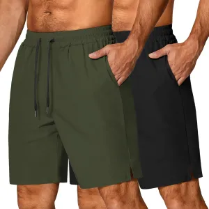 COOFANDY Men's Athletic Running Shorts Quick Dry Lightweight Gym Workout Training Sports Shorts with Pockets