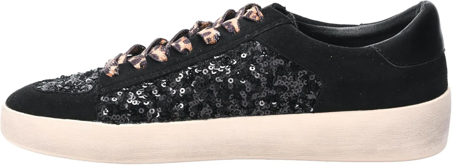 Corkys Footwear Hey Girl Womens Another Round Fashion Sneakers - Featuring a Star Patch and Studs On The Side, Lace-up Detail, and A Cushioned Footbed for All-Day Wear