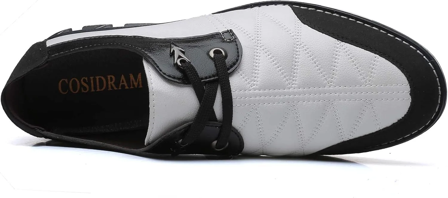 COSIDRAM Mens Casual Shoes Fashion Sneakers Dress Shoes for Men Walking Shoes Business Office Comfort Loafers