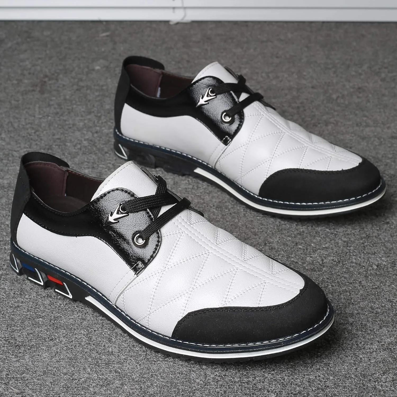 COSIDRAM Mens Casual Shoes Fashion Sneakers Dress Shoes for Men Walking Shoes Business Office Comfort Loafers