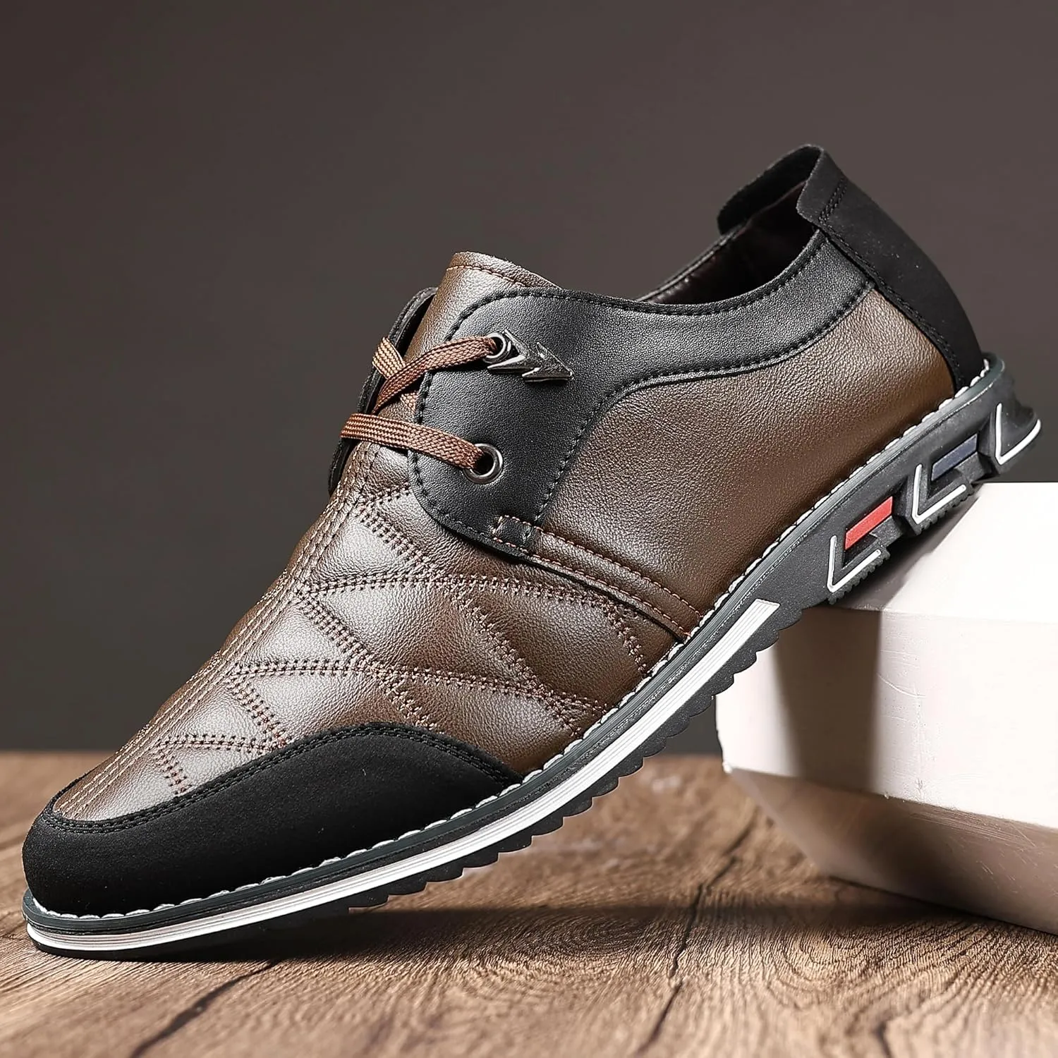 COSIDRAM Mens Casual Shoes Fashion Sneakers Dress Shoes for Men Walking Shoes Business Office Comfort Loafers