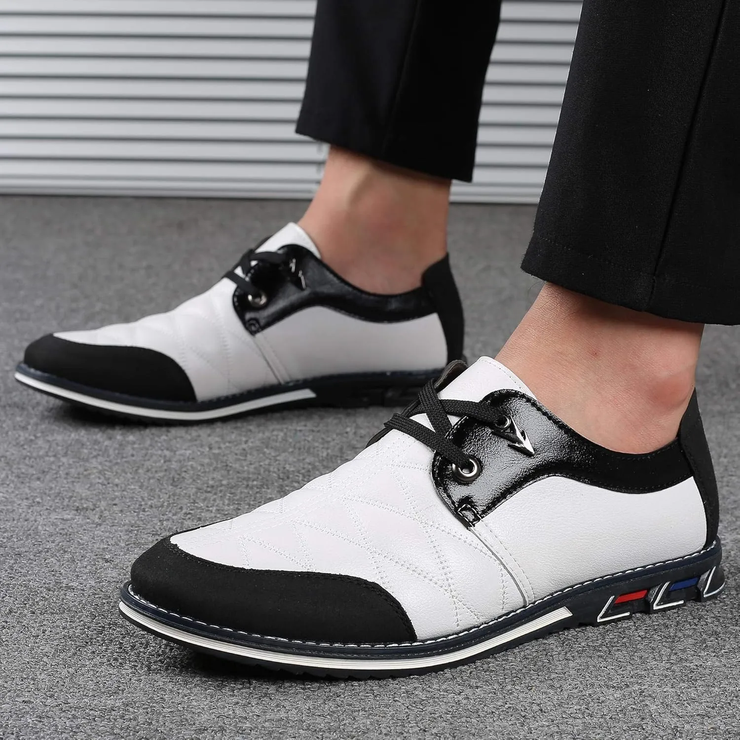 COSIDRAM Mens Casual Shoes Fashion Sneakers Dress Shoes for Men Walking Shoes Business Office Comfort Loafers