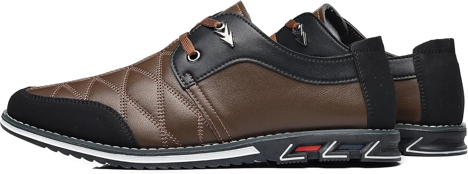 COSIDRAM Mens Casual Shoes Fashion Sneakers Dress Shoes for Men Walking Shoes Business Office Comfort Loafers