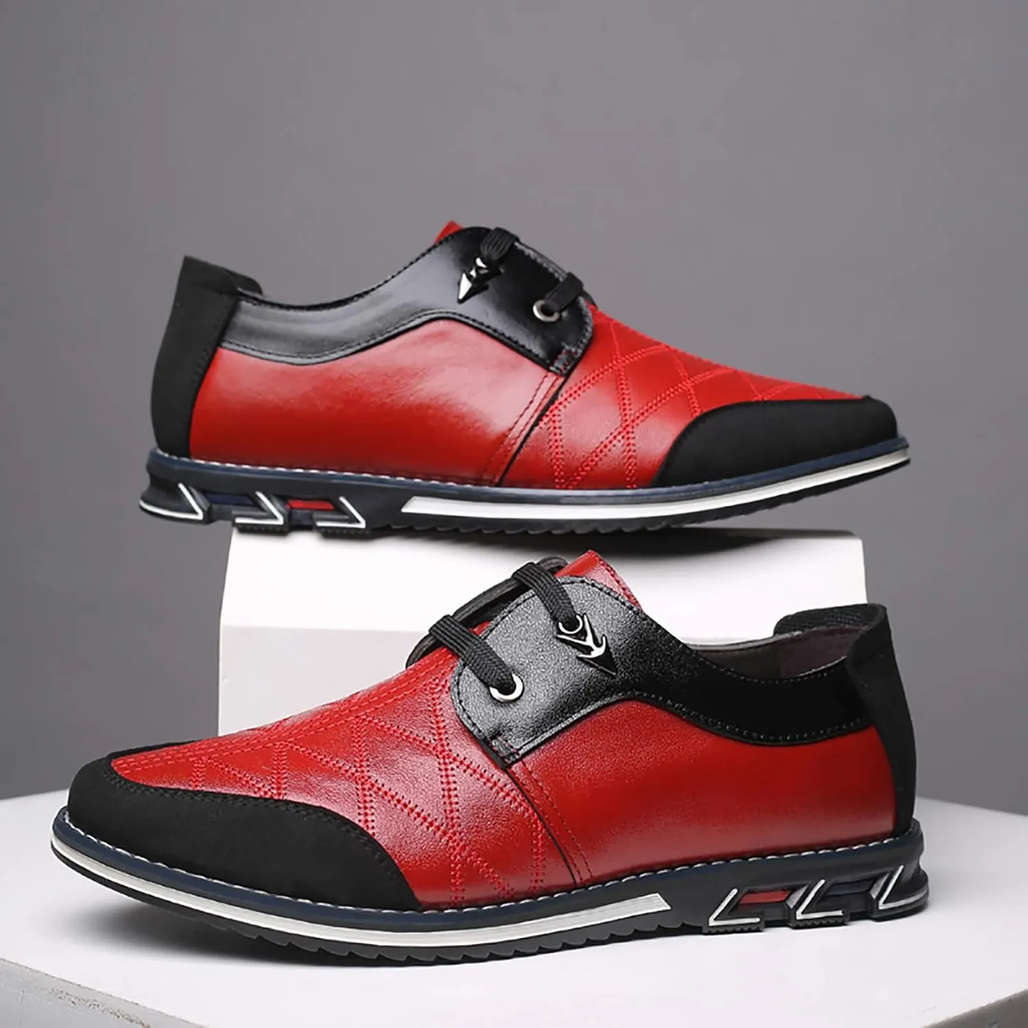 COSIDRAM Mens Casual Shoes Fashion Sneakers Dress Shoes for Men Walking Shoes Business Office Comfort Loafers