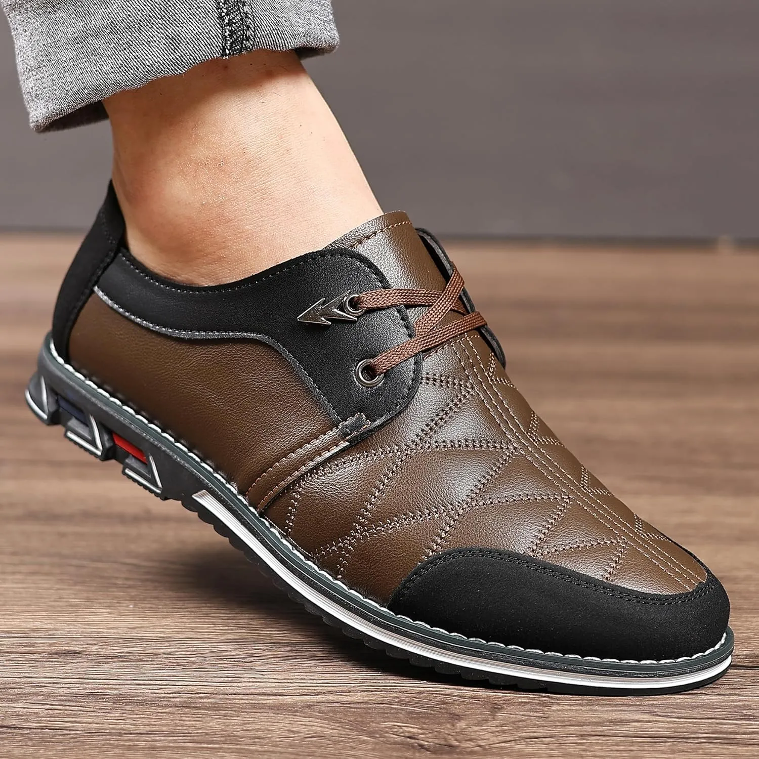 COSIDRAM Mens Casual Shoes Fashion Sneakers Dress Shoes for Men Walking Shoes Business Office Comfort Loafers