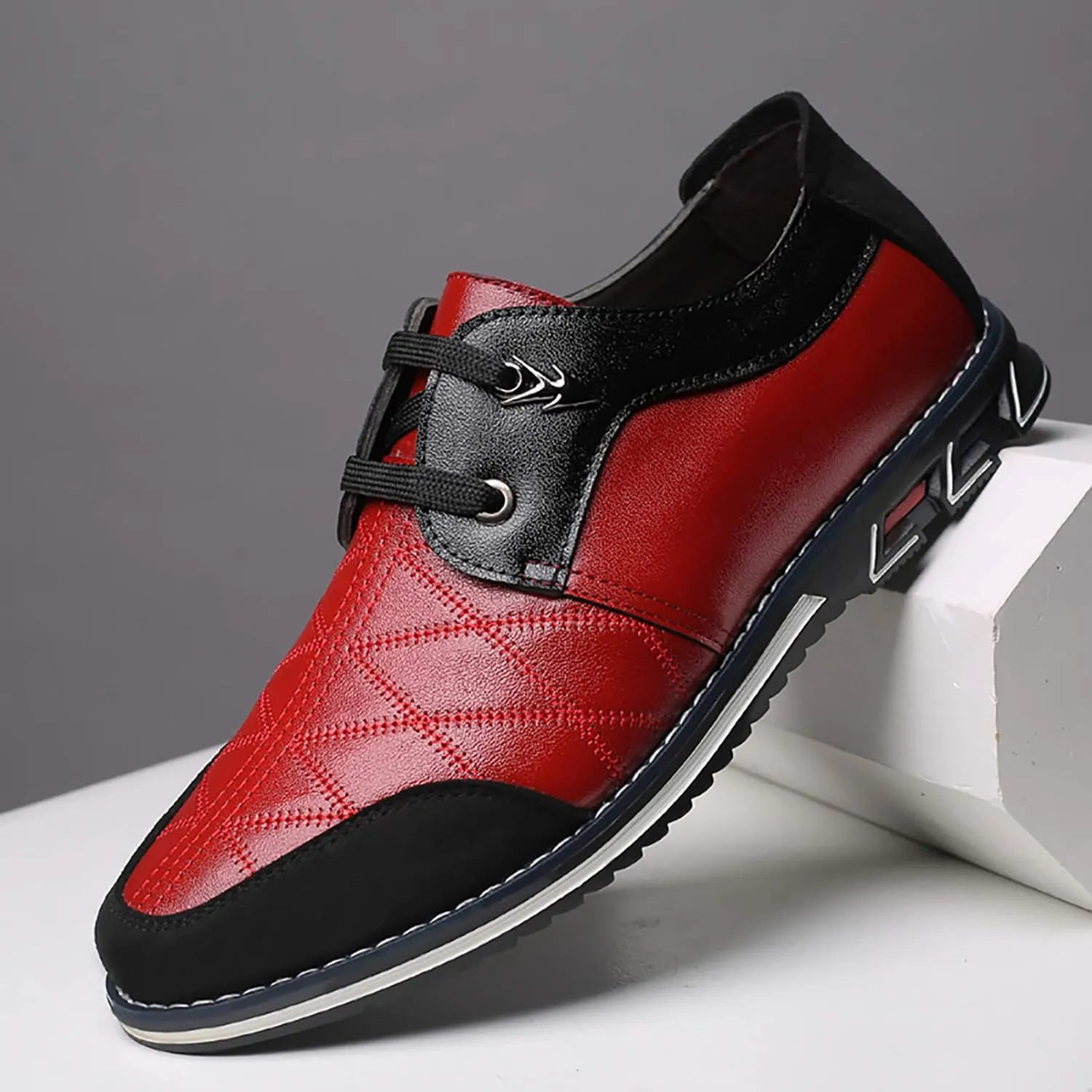 COSIDRAM Mens Casual Shoes Fashion Sneakers Dress Shoes for Men Walking Shoes Business Office Comfort Loafers