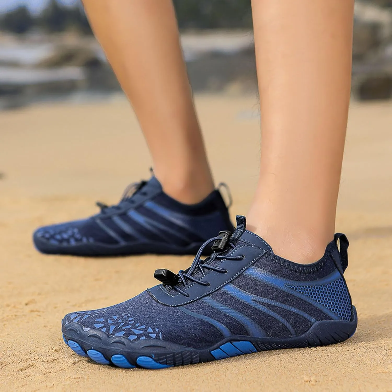 Couples All Seasons Five Finger Water Shoes Swimming Shoes Men and Women Multifunctional Yoga Shoes Barefoot Shoes Women