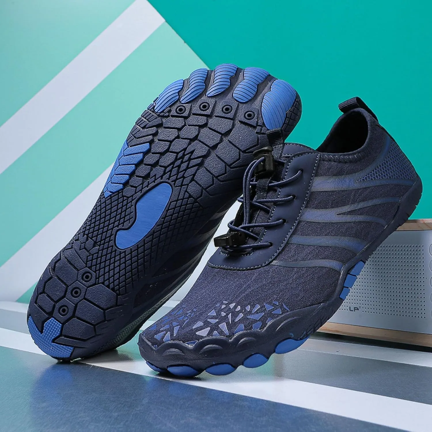 Couples All Seasons Five Finger Water Shoes Swimming Shoes Men and Women Multifunctional Yoga Shoes Barefoot Shoes Women