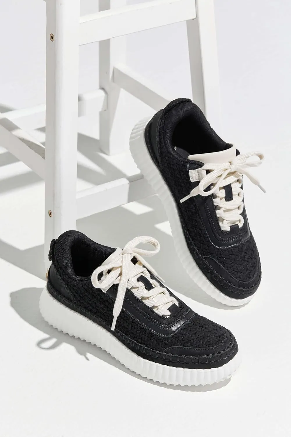 Coutgo Womens Platform Sneakers Lace Up Comfortable Casual Fashion Sneaker Walking Shoes