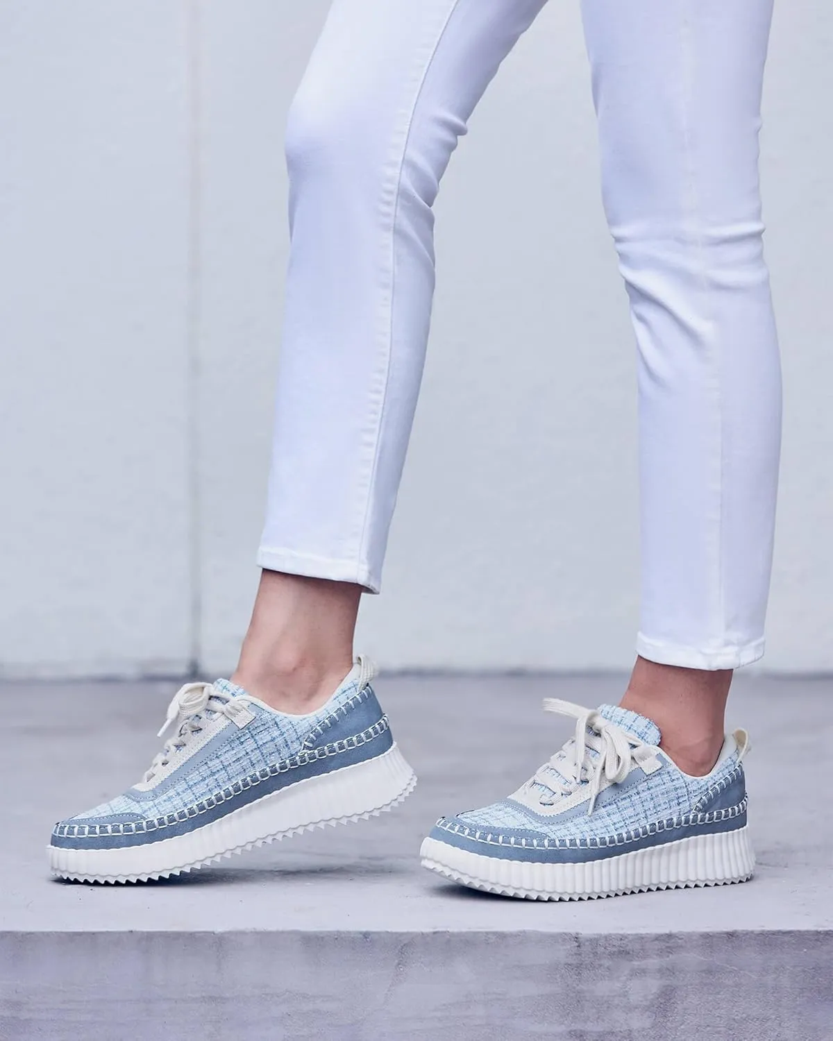 Coutgo Womens Platform Sneakers Lace Up Comfortable Casual Fashion Sneaker Walking Shoes