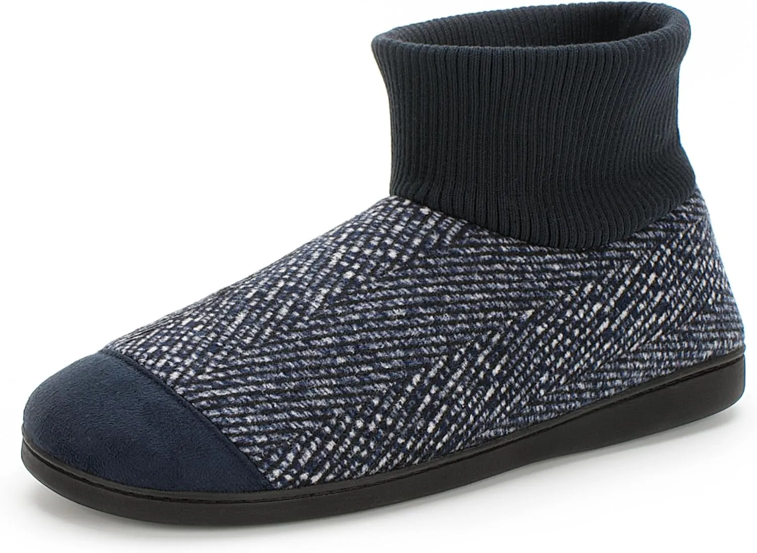 Cozylook Mens Slipper Socks Fleece Lined Non-slip Soles, Winter Soft Thick Cozy Home Boots, Warm Fuzzy House Shoes Indoor