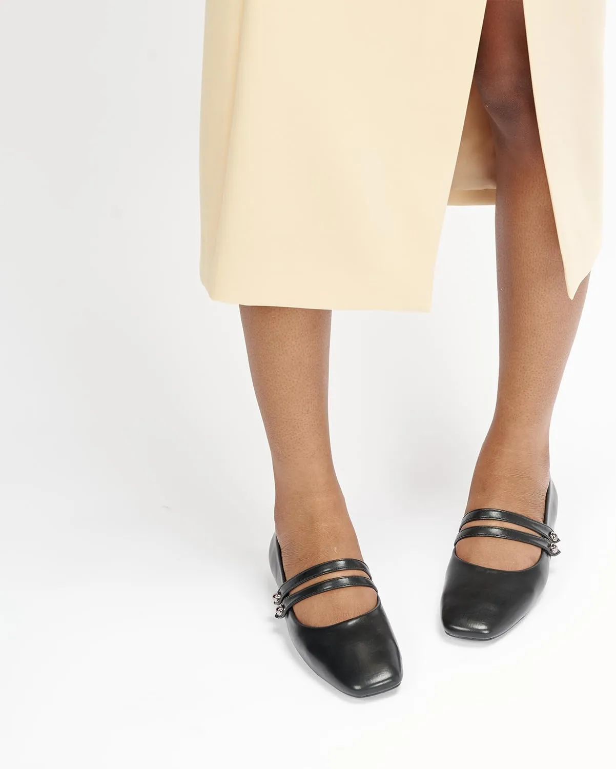 C.Paravano Women's Mary Jane Flats,Square Toe Mary Jane Shoes for Women,Mary Jane Ballet Flats,Slip On Dress Strap Shoes for Casual Work Office & Wedding Business