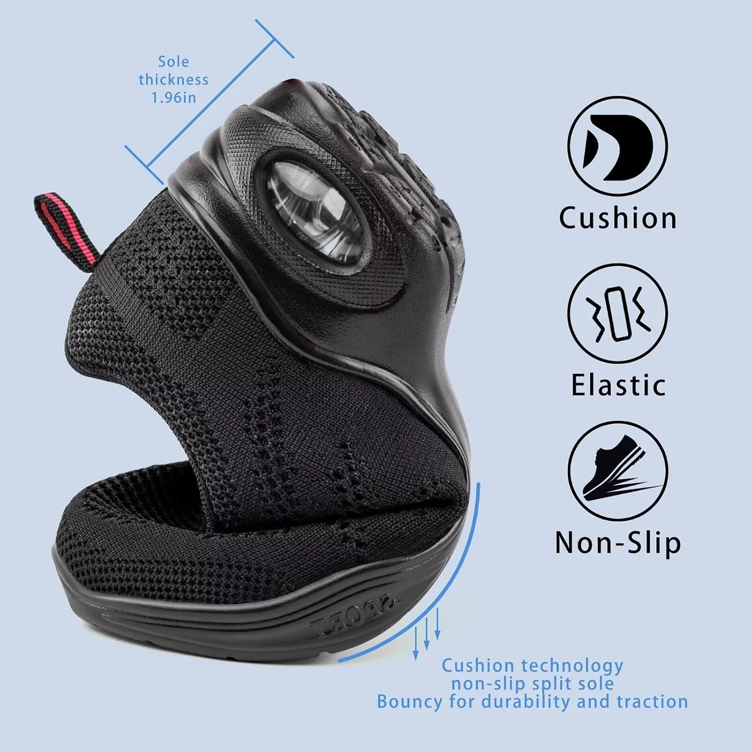 Dance Sneakers for Women with Split Sole and Air Cushion.