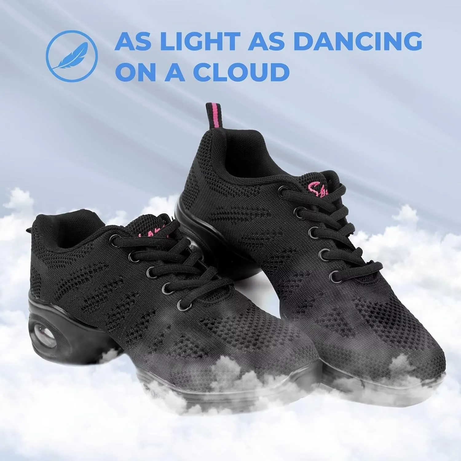 Dance Sneakers for Women with Split Sole and Air Cushion.