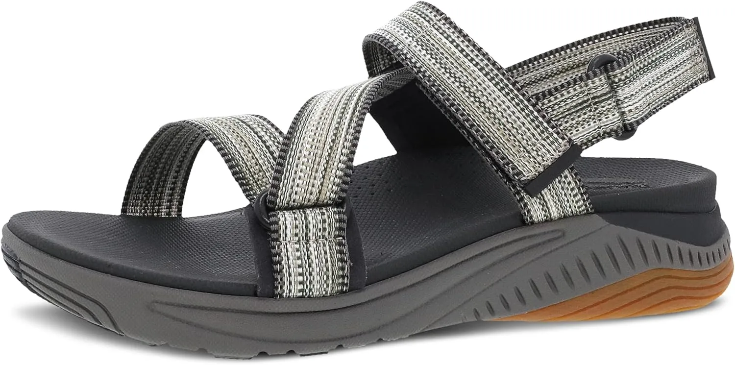 Dansko Rayna Fully Adjustable Sport Sandal for Women - Lightweight EVA Midsole and Rubber Outsole - Natural Arch Technology for Added Support - Hook and Loop Closure