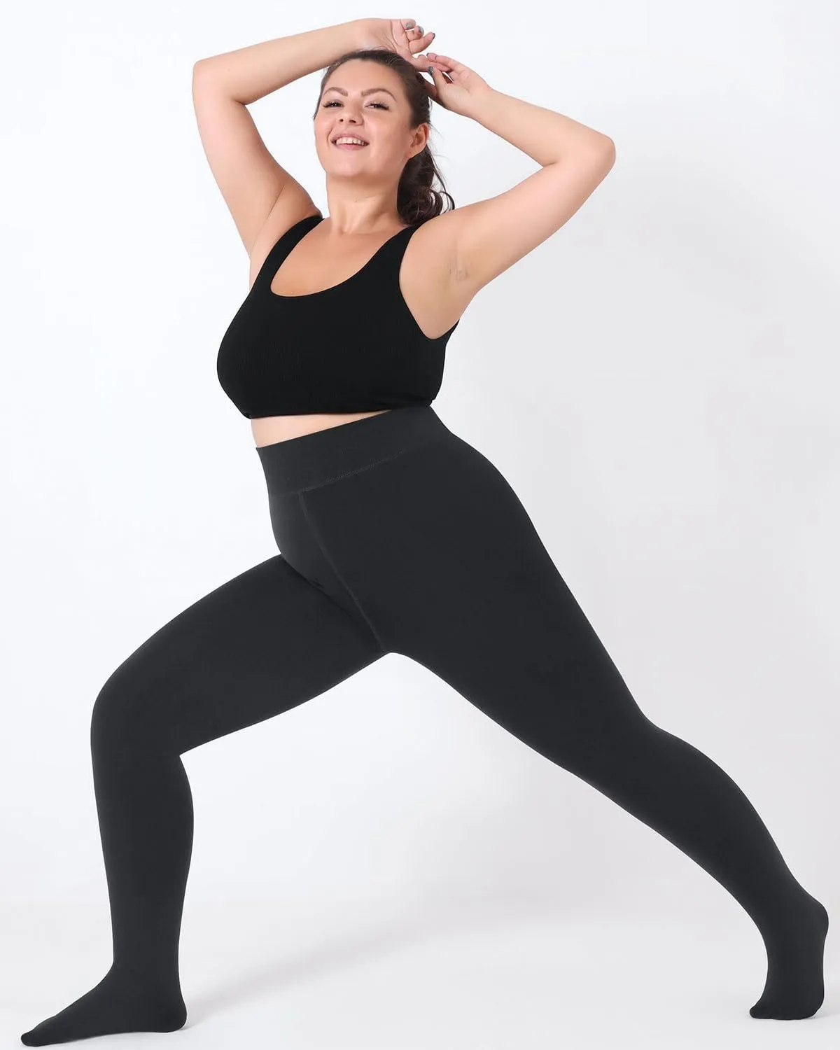 Darkterror Fleece Lined Tights Women, Warm Fleece Lined Leggings Women, Thermal Fleece Leggings for Winter