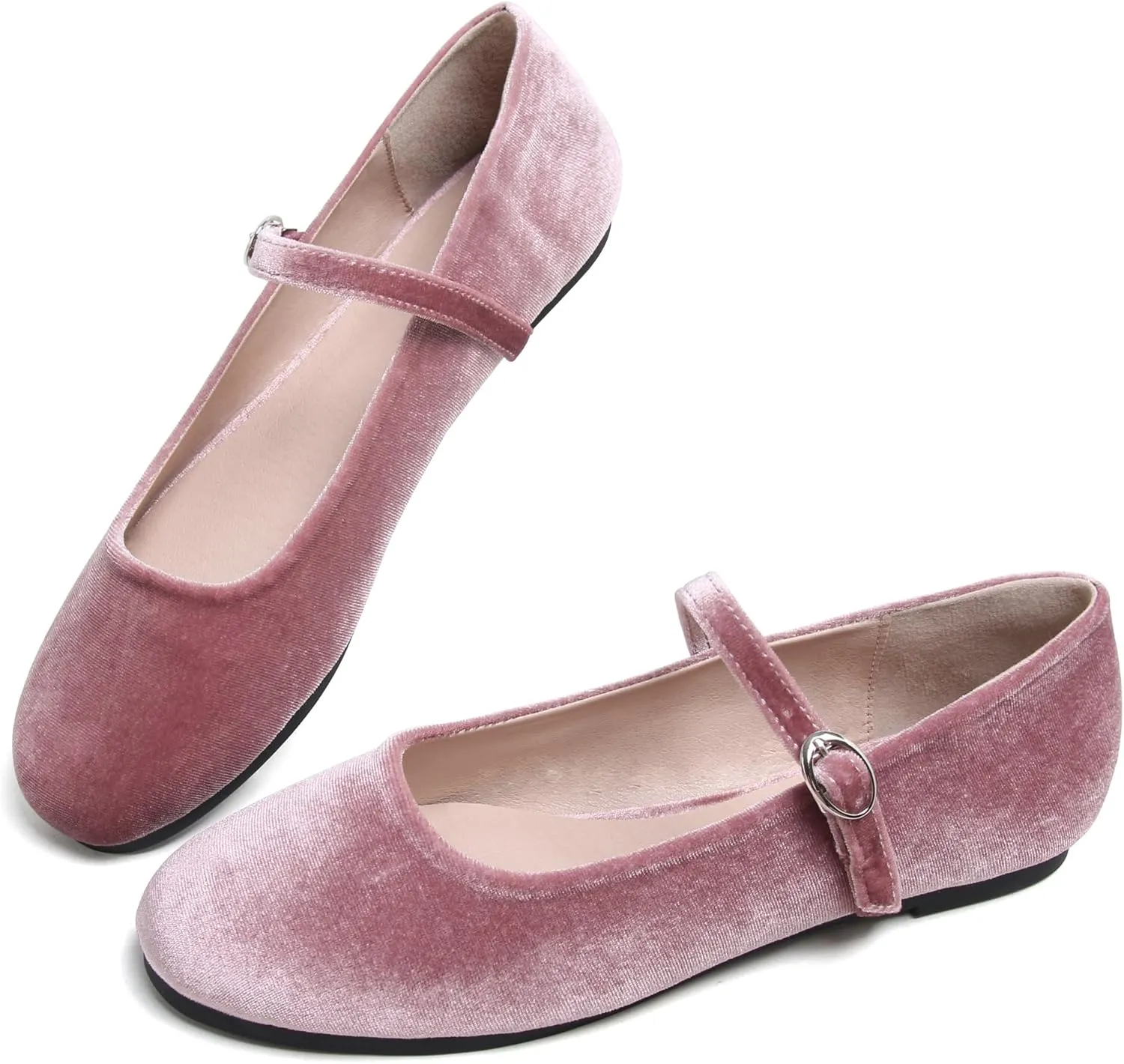 Dear Time Women's Square Toe Ballet Flats Elegant Comfortable Mary Jane Flats Dress Flats Shoes