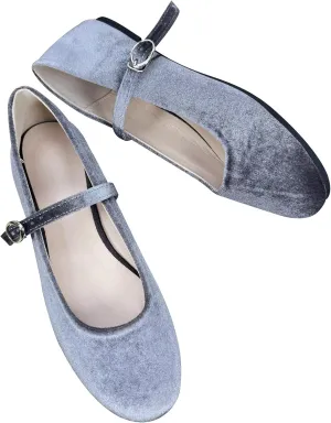 Dear Time Women's Square Toe Ballet Flats Elegant Comfortable Mary Jane Flats Dress Flats Shoes