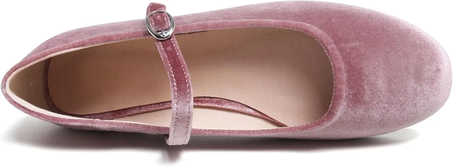 Dear Time Women's Square Toe Ballet Flats Elegant Comfortable Mary Jane Flats Dress Flats Shoes