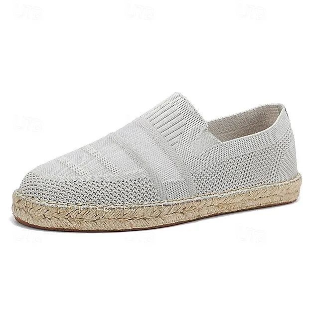 Design Refined Men's Vacation with Crowd-pleaser Beige Woven Espadrilles –
