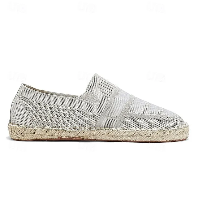 Design Refined Men's Vacation with Crowd-pleaser Beige Woven Espadrilles –