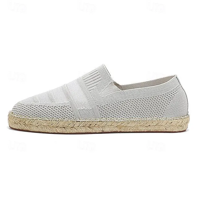 Design Refined Men's Vacation with Crowd-pleaser Beige Woven Espadrilles –