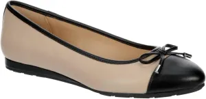 Dianna - Women's Slip-On Two Tone Cap Toe Ballet Flats