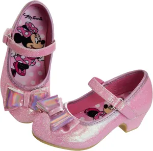 Disney Shoes - Girls Mary Jane Flat Pump Strap with Bow - Kids Character Princess Dress up Costume Flower School Party Flats Slip on - Toddler/Little Kid