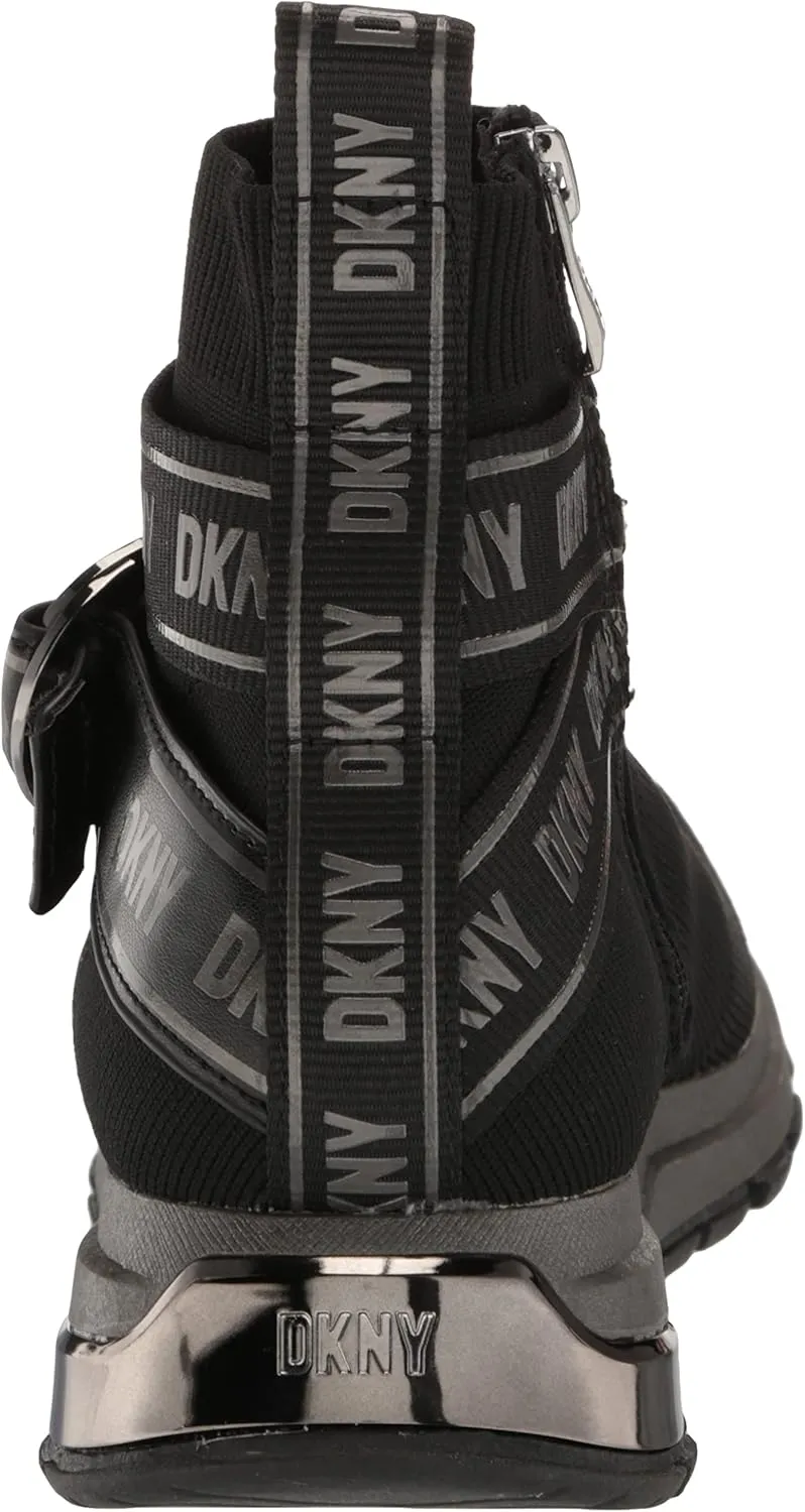 DKNY Women's High Top Slip-On Wedge Sneaker