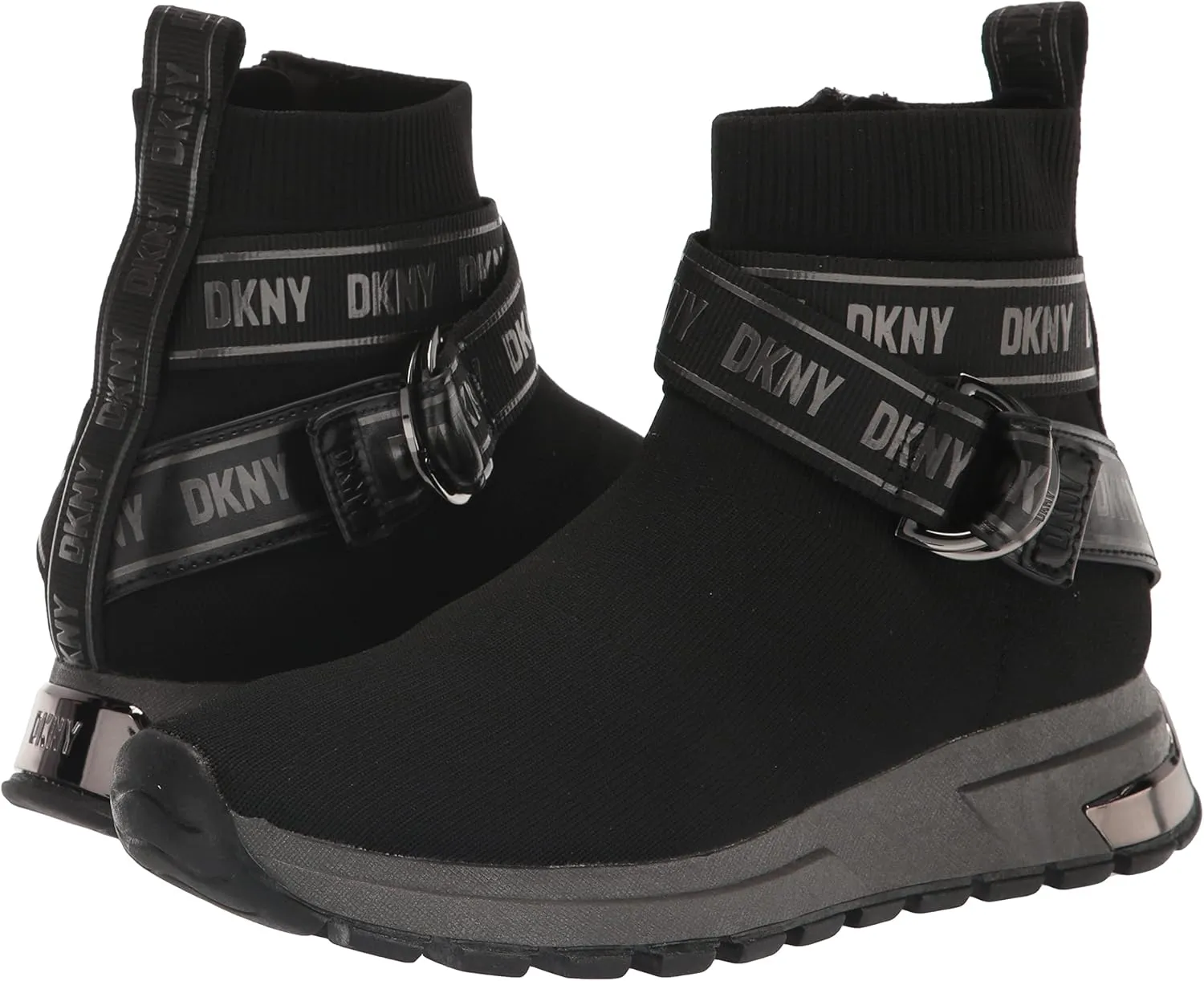 DKNY Women's High Top Slip-On Wedge Sneaker
