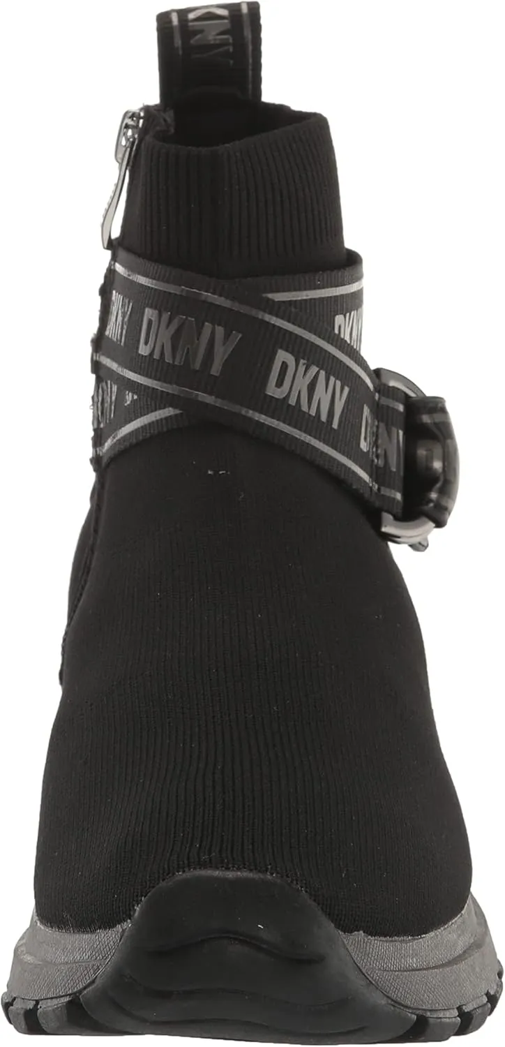 DKNY Women's High Top Slip-On Wedge Sneaker