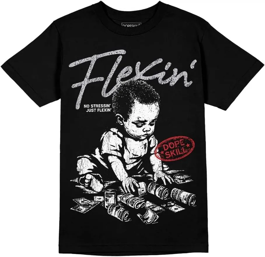 DopeSkill Graphic Tee Streetwear Hip Hop Hypebeast Street Style Unisex T-Shirt Sneaker Colour Matching Shirts Cool Flexing