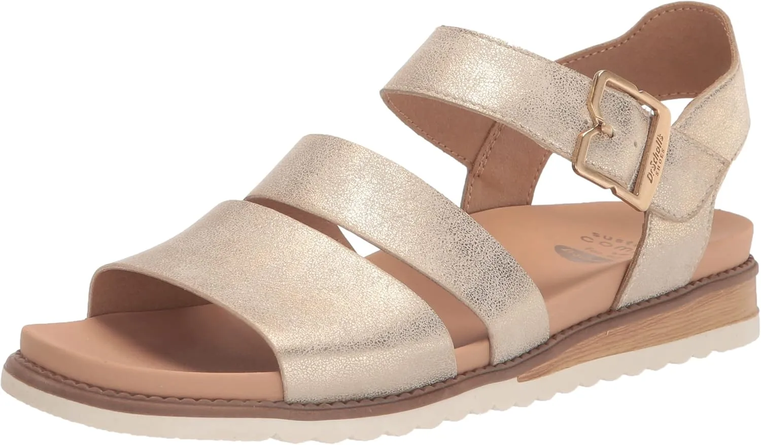 Dr. Scholl's Women's Island Glow Strappy Flat Sandal