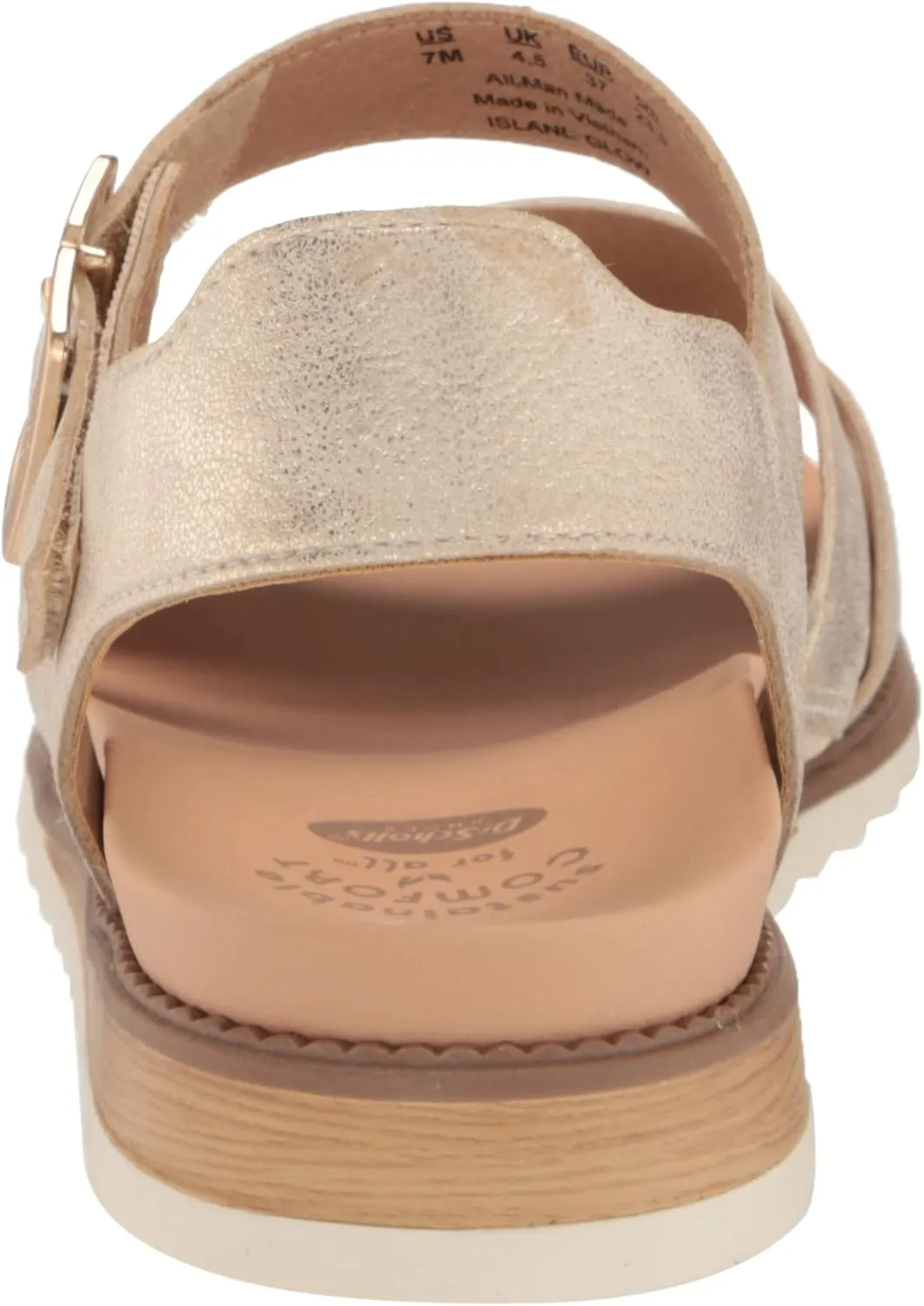 Dr. Scholl's Women's Island Glow Strappy Flat Sandal