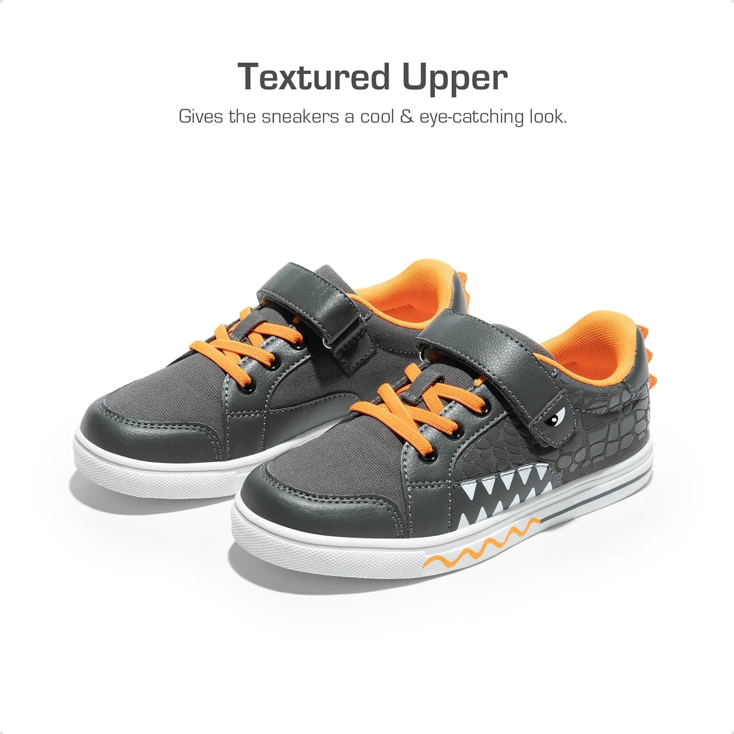 DREAM PAIRS Boys Sneakers Little Kids Toddler Shoes Storybook Causal Walking Shoes Non-Slip with Hook and Loop
