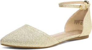 DREAM PAIRS Flapointed Women's Casual D'Orsay Pointed Plain Ballet Comfort Soft Slip On Flats Shoes