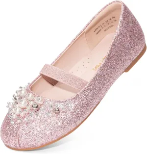 DREAM PAIRS Girls Ballet Flats Flower Shoes Mary Jane Ballerina Flat Dress Shoes for Daily/Wedding/Party